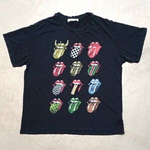 Daydreamer Free People Rolling Stones 12 Tongues Rocker T-shirt Size Medium